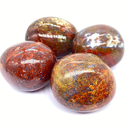 Indonesian ๐ฎ๐ฉ Red Moss Agate Tumbles - Pick Your Size Tumble
