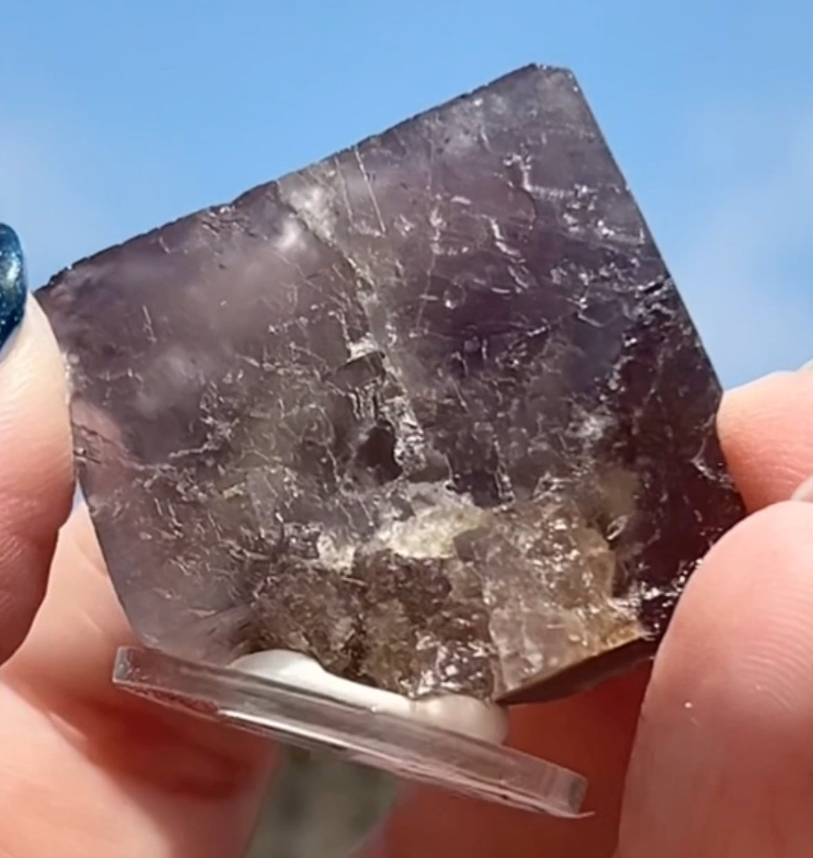 #3 Purple-Yellow-Blue Fluorite From Colour Lust Pocket, Hudeshope Head Mine, Middleton-in-Teesdale, County Durham, U.K. 🇬🇧