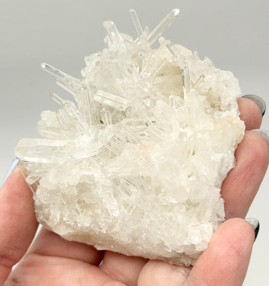 Clear Needle Quartz with Pink Inclusions Large Cluster from Columbia 🇨🇴 #4