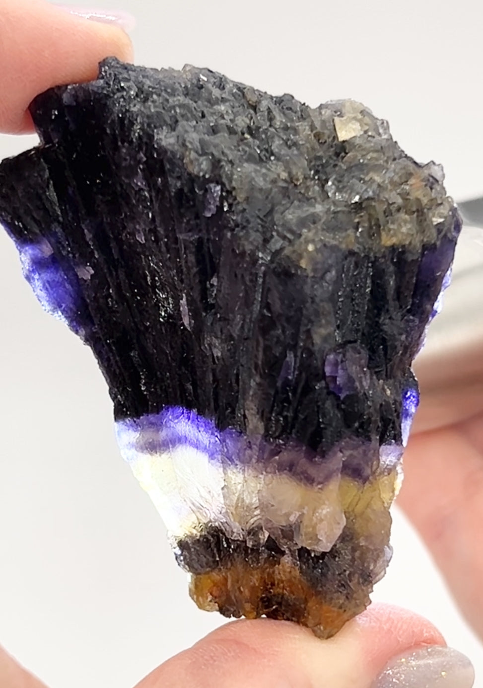 Blue John Fluorite Number 28, 29 & 30 from Odin Mine, Castleton, High Peak, Derbyshire, U.K. 🇬🇧 Independently Mined in 1970 to 1980s - Closed Mine