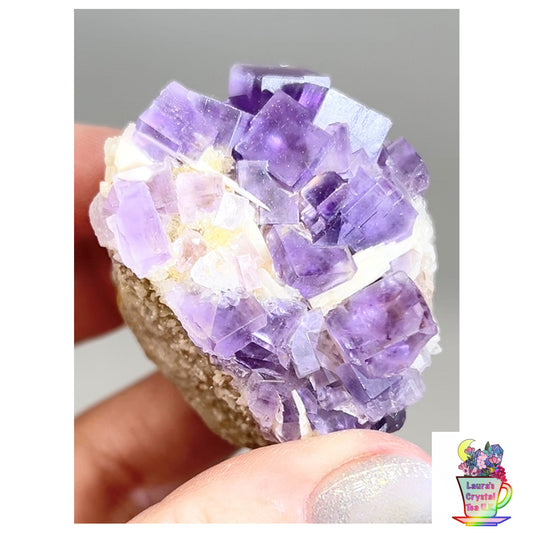 Berbes Fluorite w/ Quartz & Barite #1 from Berbes Mining Area, Ribadesella, Asturias, Spain 🇪🇸