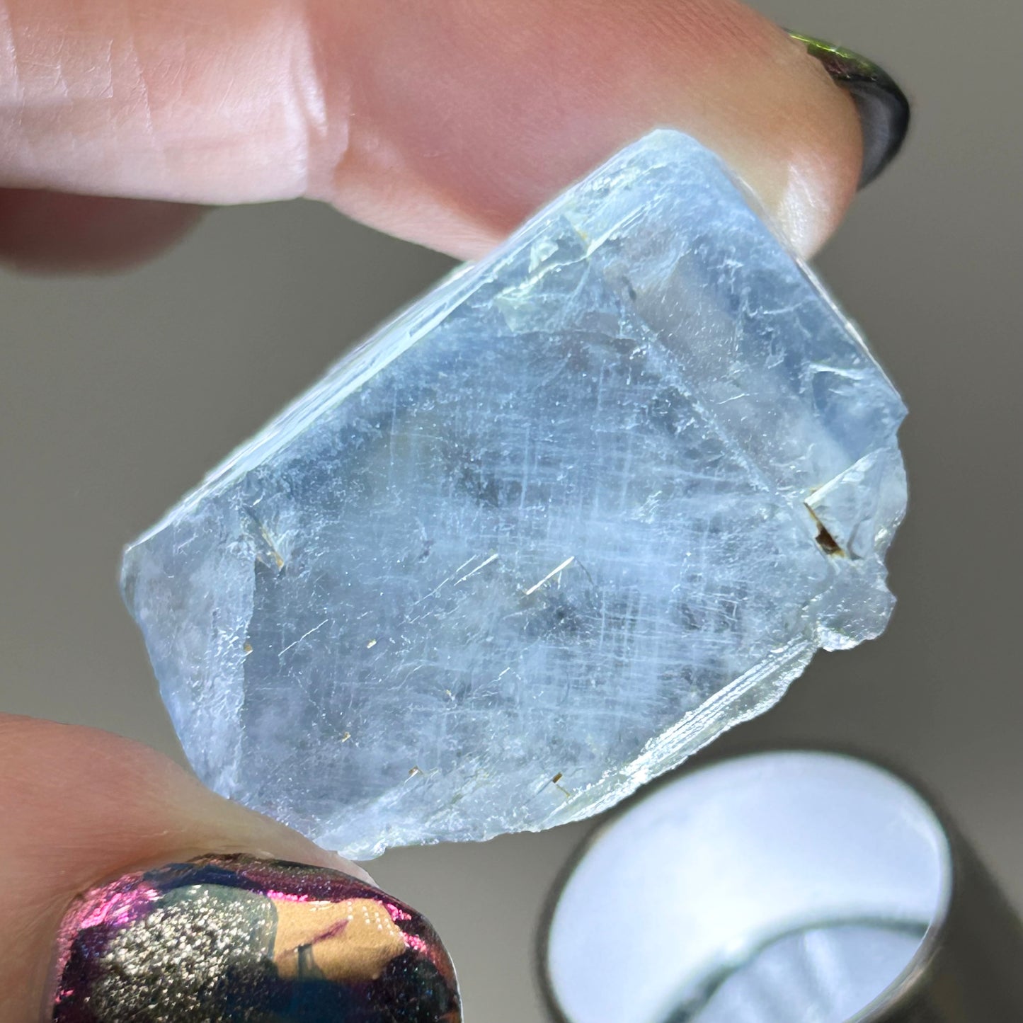 #3 Blue Bi Colour Fluorite from La Barre Mine, Puy-de-Dôme, Auvergne-Rhône-Alpes, France 🇫🇷 Old Stock