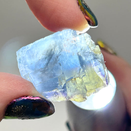 #7 Blue Fluorite from La Barre Mine, Puy-de-Dôme, Auvergne-Rhône-Alpes, France 🇫🇷 Old Stock