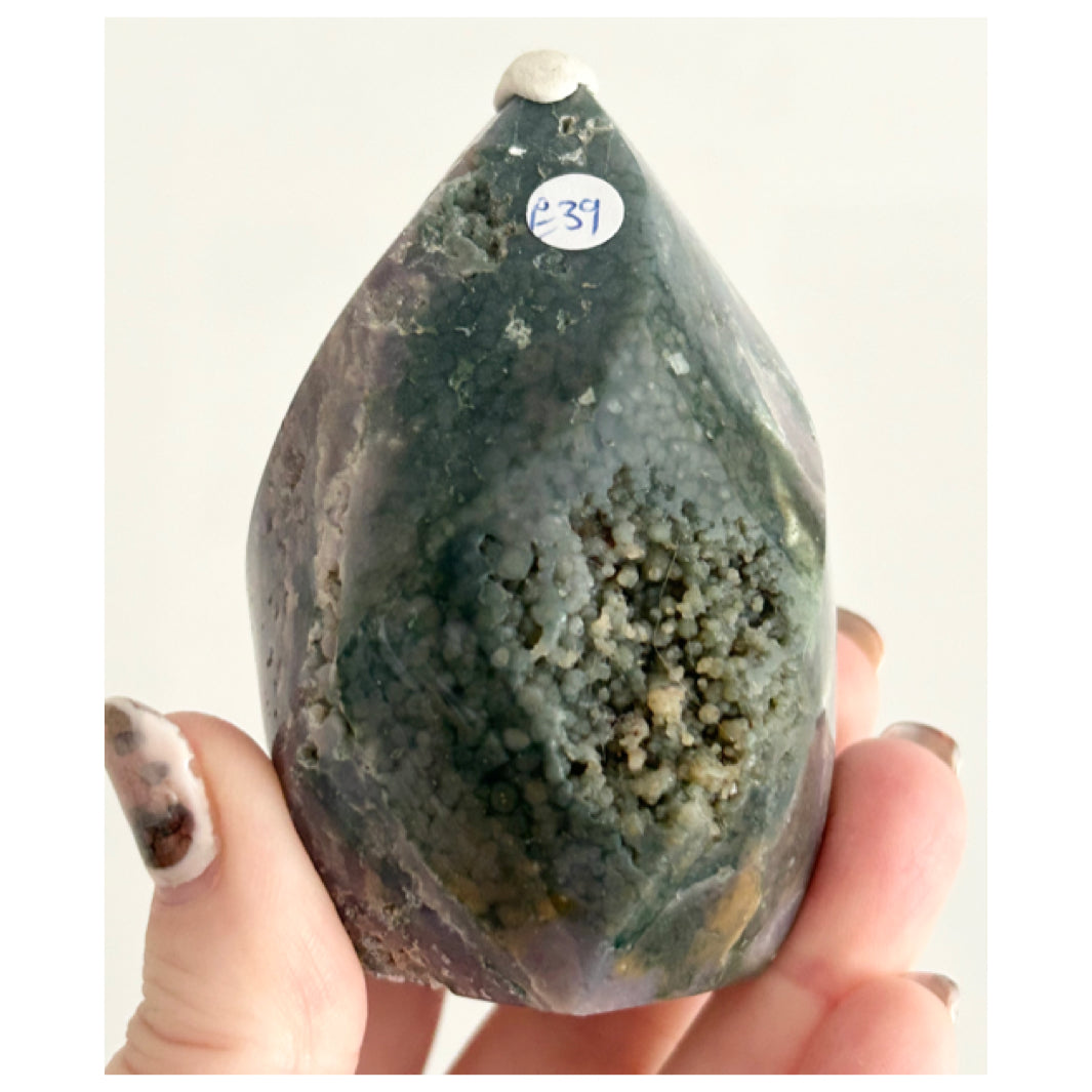 Grape Agate Flame