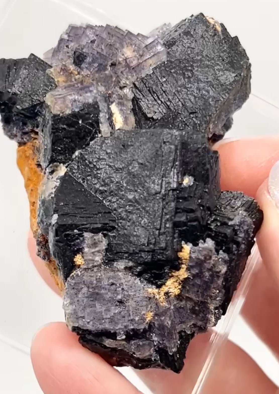 ‘Black Jack’ Blue John Fluorite #5 from Old Tor Mine, National Trust Property, Castleton, High Peak, Derbyshire, U.K. 🇬🇧 Independently Mined in 1980s - Closed Mine