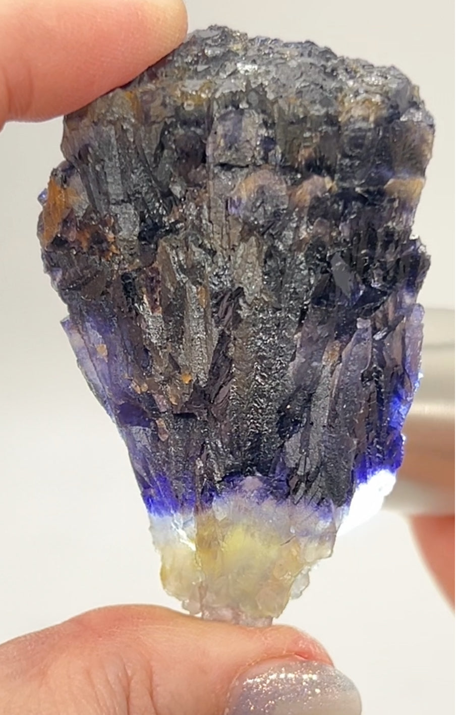 Blue John Fluorite Number 28, 29 & 30 from Odin Mine, Castleton, High Peak, Derbyshire, U.K. 🇬🇧 Independently Mined in 1970 to 1980s - Closed Mine