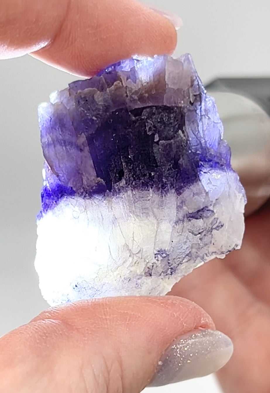 Blue John Fluorite #20 from Odin Mine, Castleton, High Peak, Derbyshire, U.K. 🇬🇧 Independently Mined in 1970 to 1980s - Closed Mine