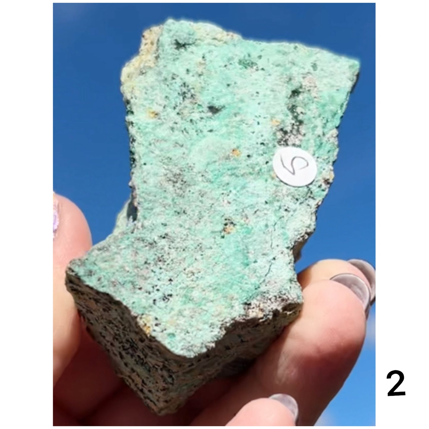 Chrysocolla & Malachite Slice with Dendrites from Democratic Republic of the Congo 🇨🇩 Pick Your Specimen