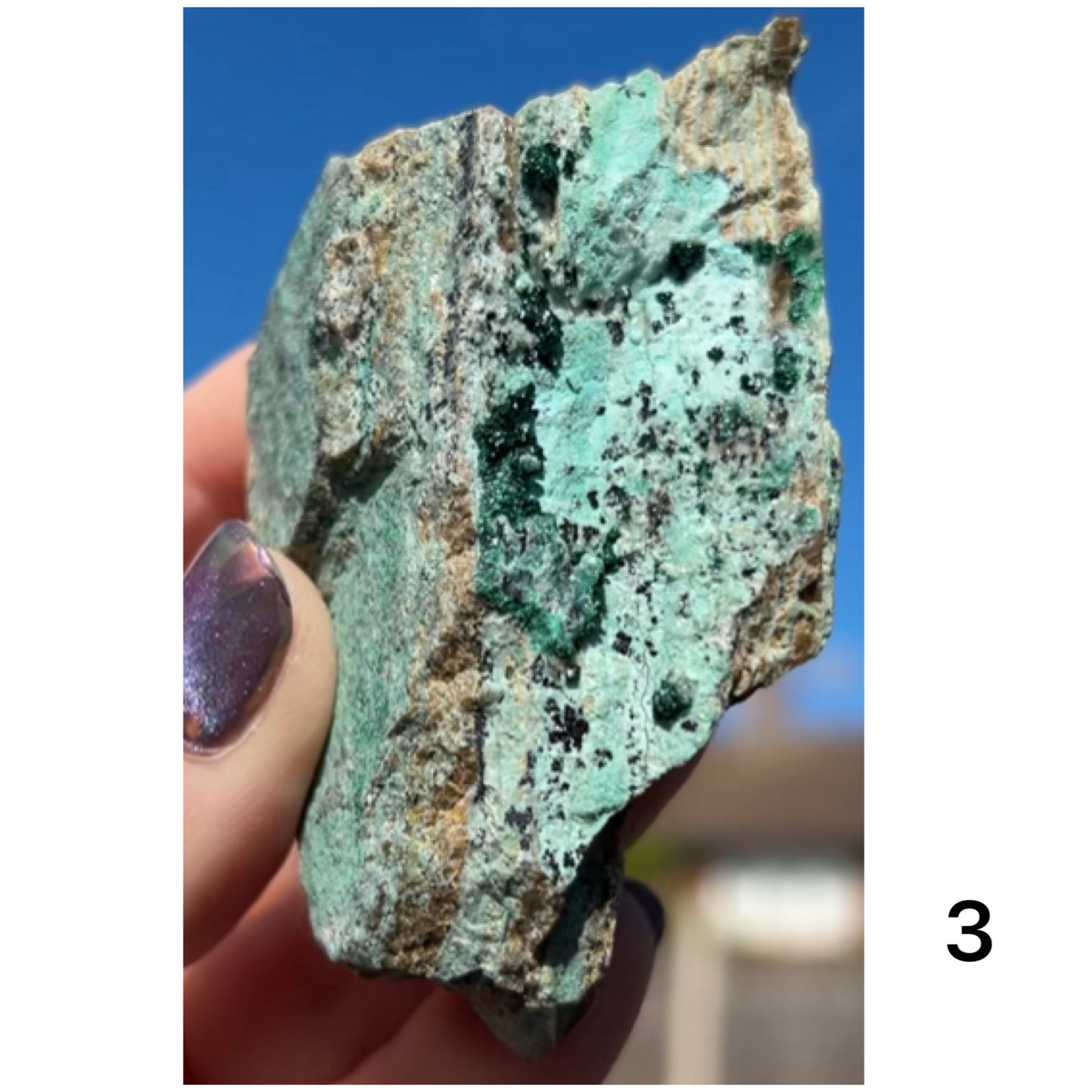 Chrysocolla & Malachite Slice with Dendrites from Democratic Republic of the Congo 🇨🇩 Pick Your Specimen