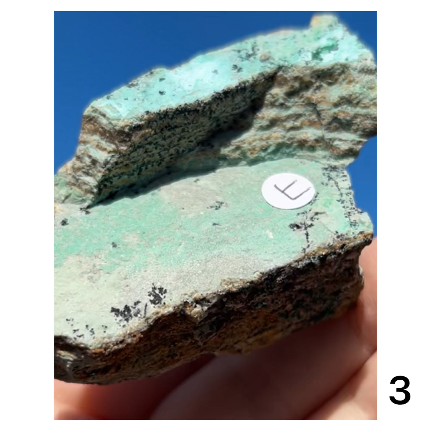 Chrysocolla & Malachite Slice with Dendrites from Democratic Republic of the Congo 🇨🇩 Pick Your Specimen