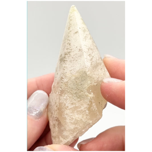 Sweetwater White & Yellow Optical Calcite point from Sweetwater Mine, Reynolds County, Missouri, USA 🇺🇸 #13