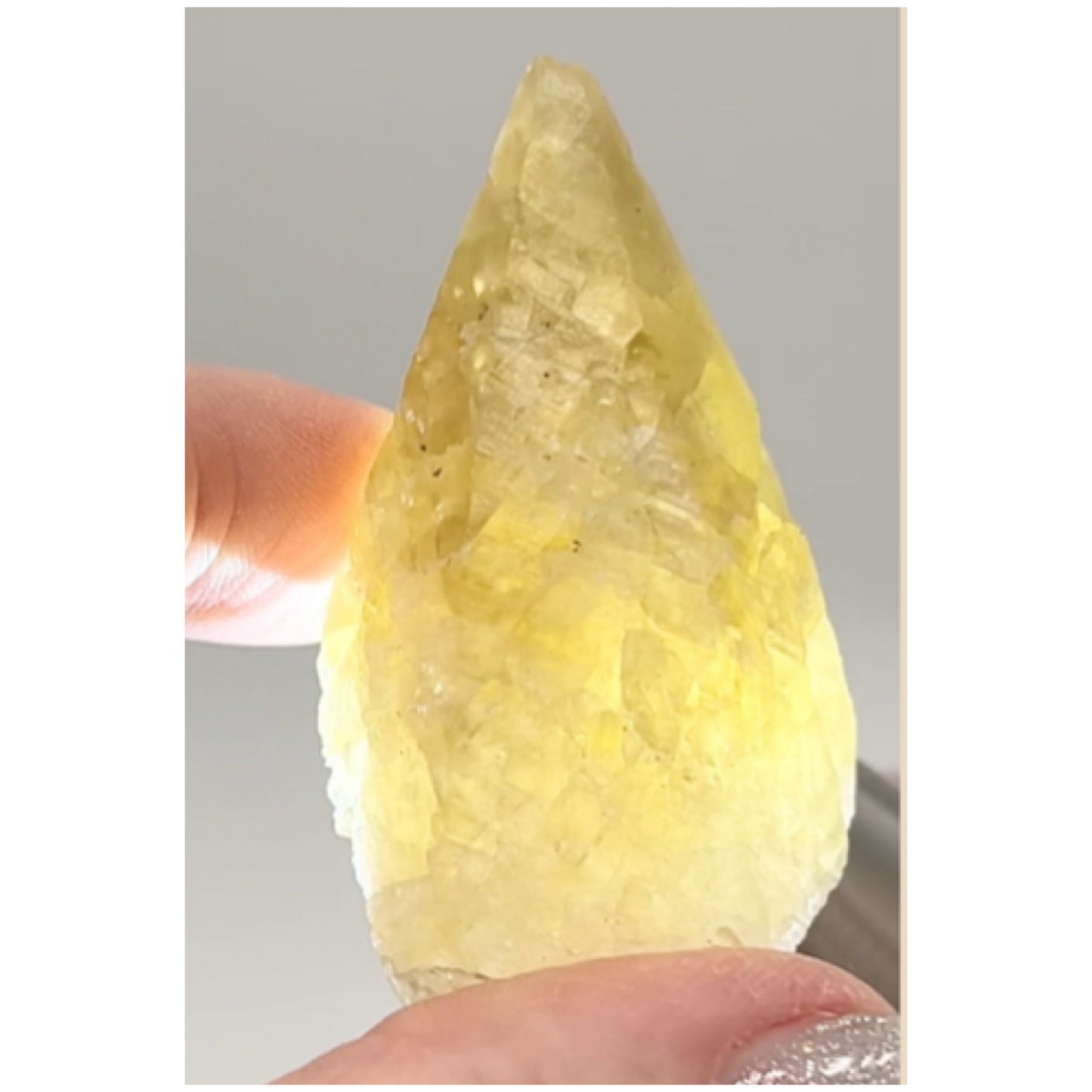 Sweetwater Yellow Optical Calcite point from Sweetwater Mine, Reynolds County, Missouri, USA 🇺🇸 #15