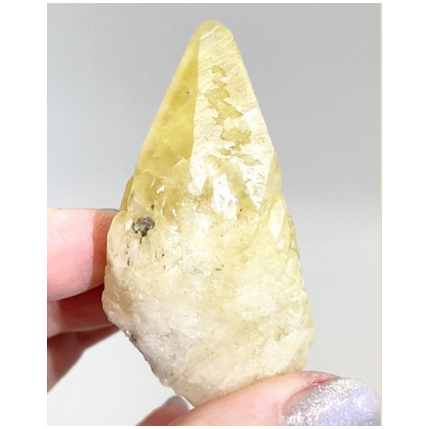 Sweetwater Yellow Optical Calcite point from Sweetwater Mine, Reynolds County, Missouri, USA 🇺🇸 #14