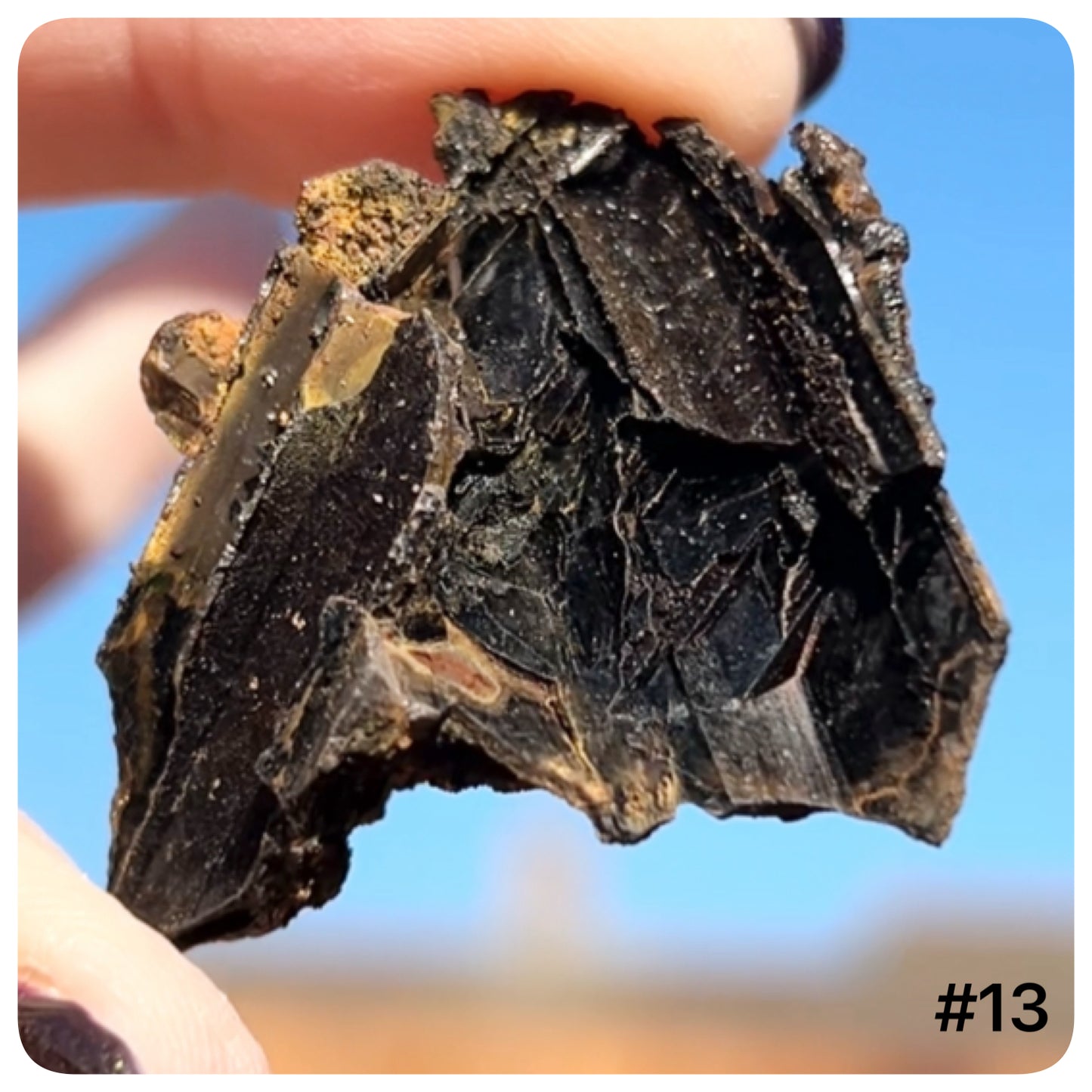 Goethite after Selenite Cast with Calcite & Chabazite from Potisi Mine, Santa Eulalia, Chihuahua, Mexico 🇲🇽 #13