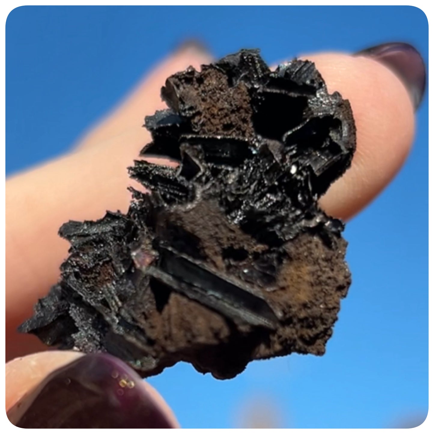 Goethite after Selenite Cast with Calcite & Chabazite from Potisi Mine, Santa Eulalia, Chihuahua, Mexico 🇲🇽 #7