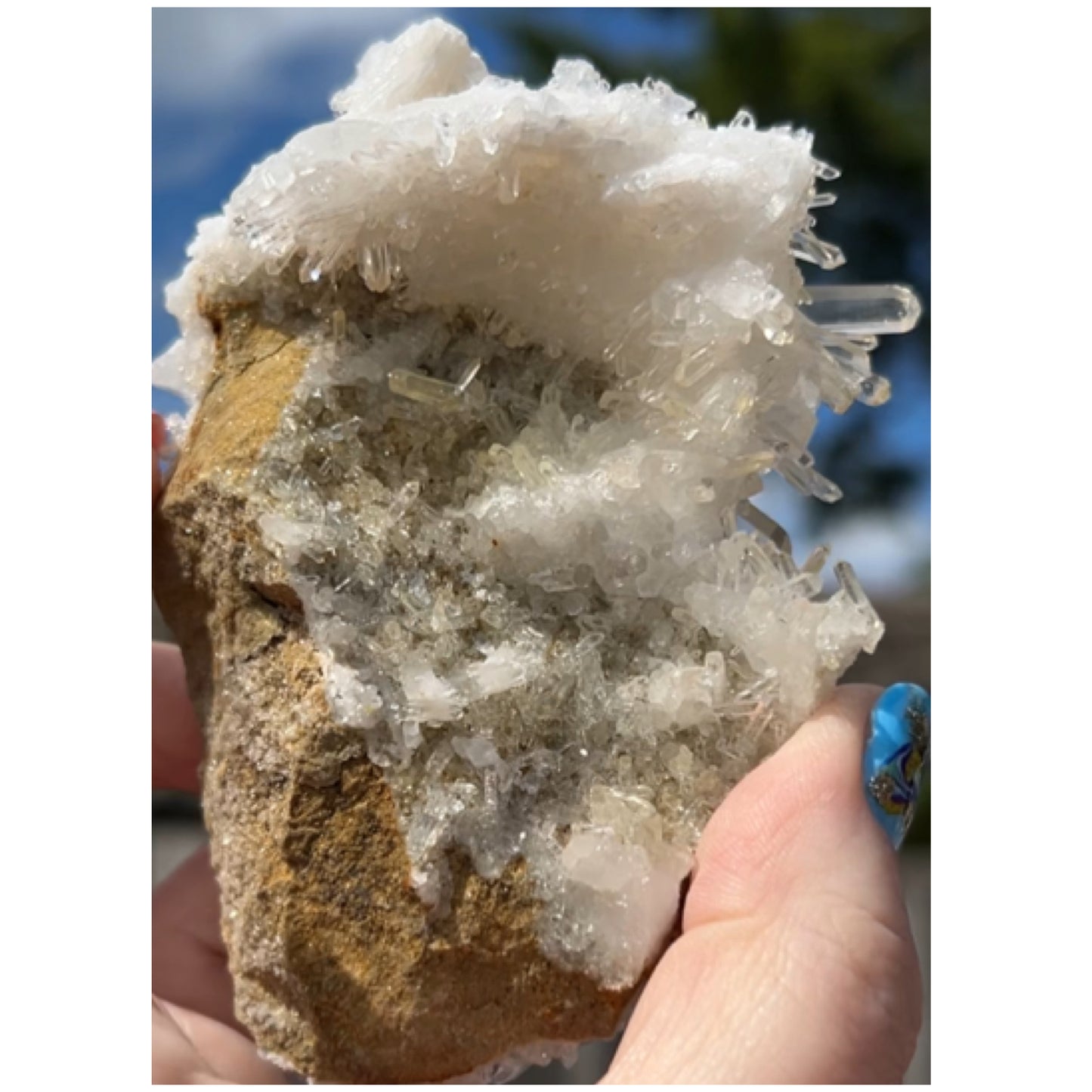 Mango Needle Quartz with Pink Inclusions Large Cluster from Columbia 🇨🇴 #2