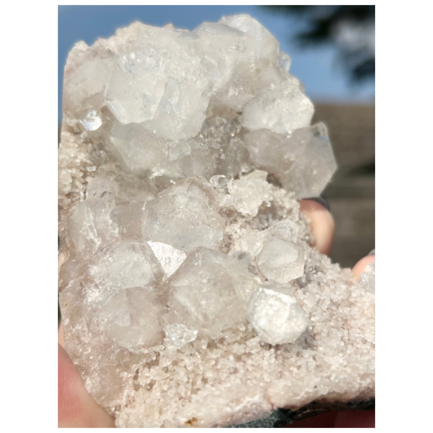 Pink Apophyllite, Chalcedony, Green Apophyllite & Calcite from India 🇮🇳 XL