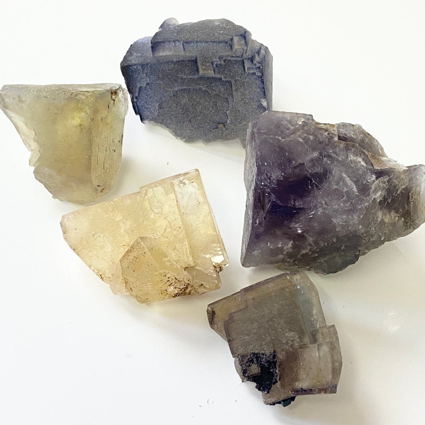 Laura’s Crystal Tea U.K. November U.K. Fluorite Monthly Crystal Subscription Box - “Anything Goes”!