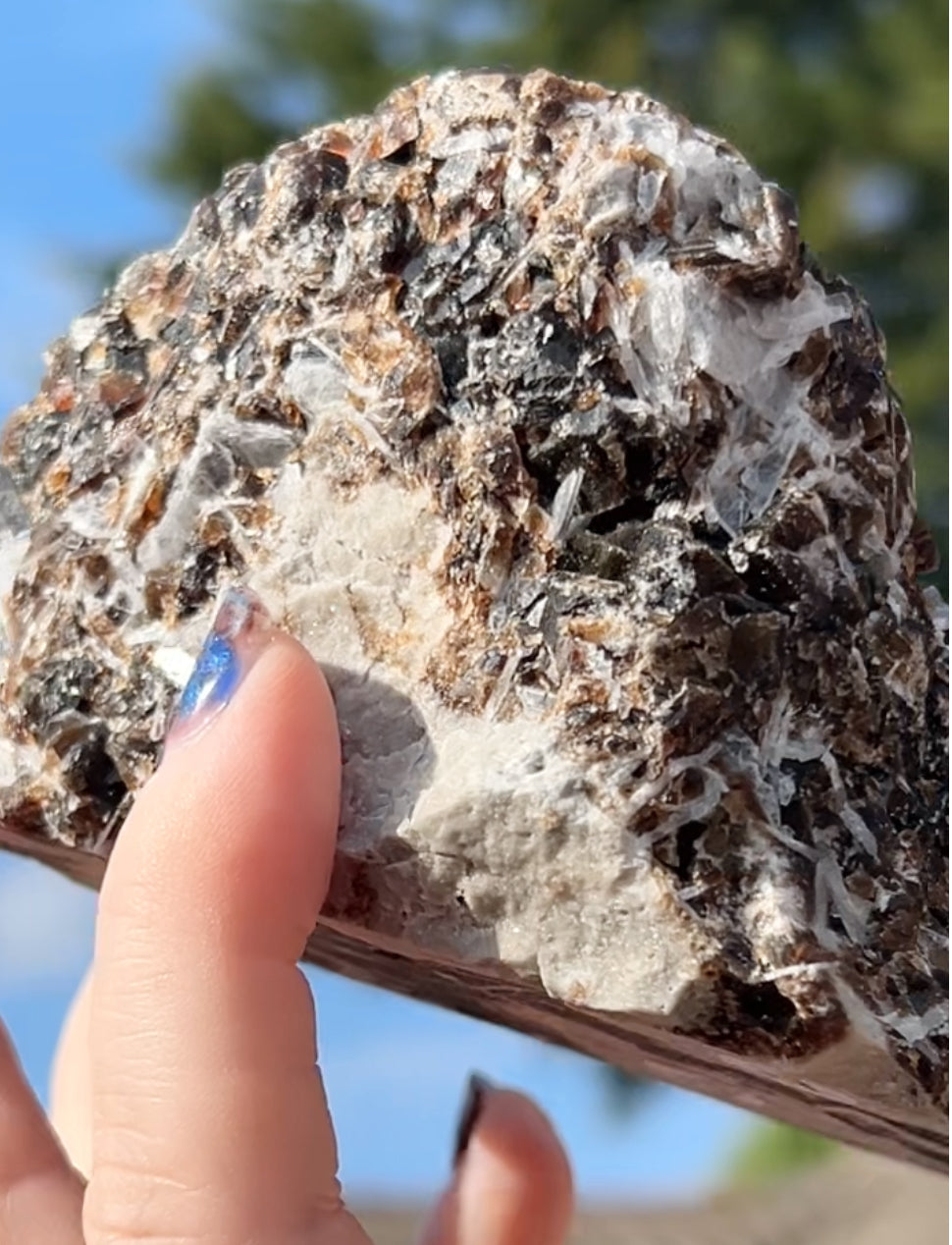 Rootbeer 🍺 Fluorite with Celestite & Calcite (Green UV) from White Rock Quarry, Ohio, USA 🇺🇸 Number 1