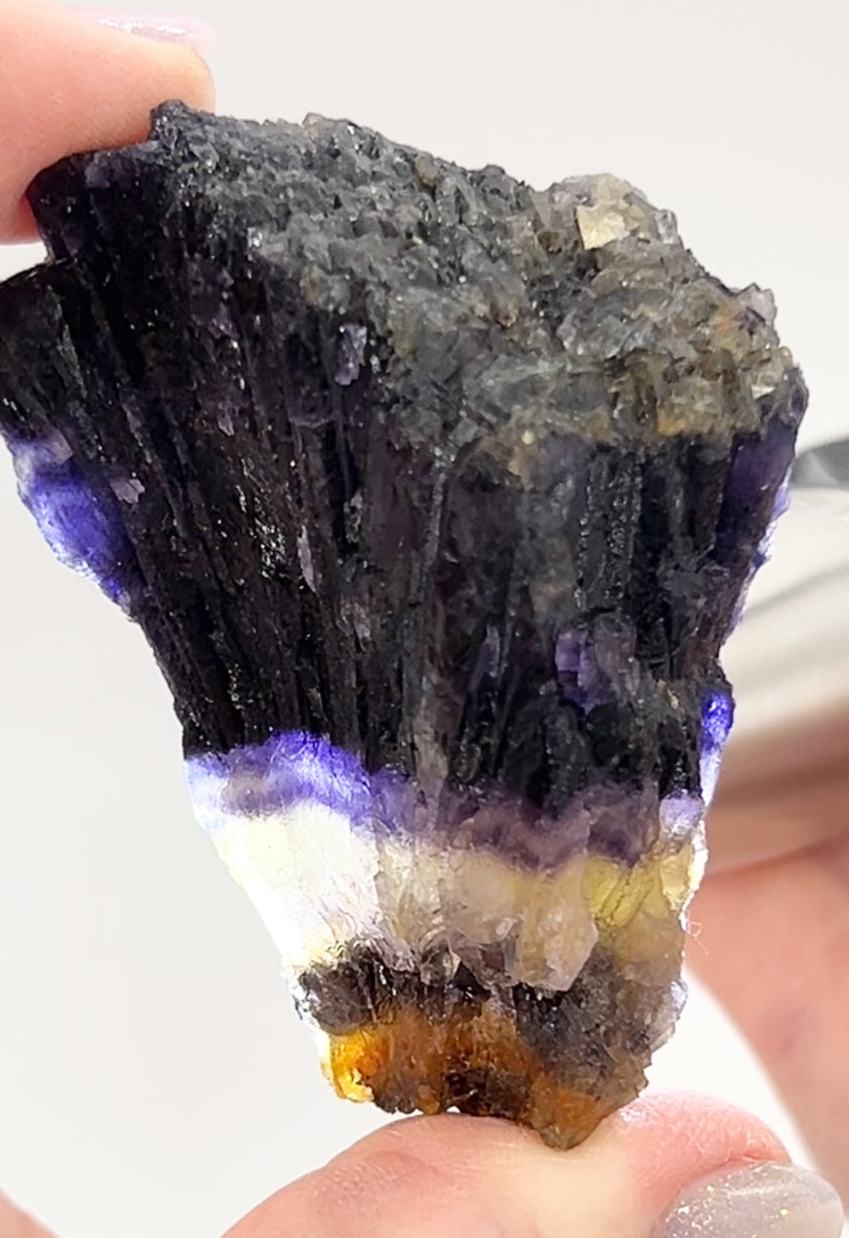 Blue John Fluorite Number 28, 29 & 30 from Odin Mine, Castleton, High Peak, Derbyshire, U.K. 🇬🇧 Independently Mined in 1970 to 1980s - Closed Mine