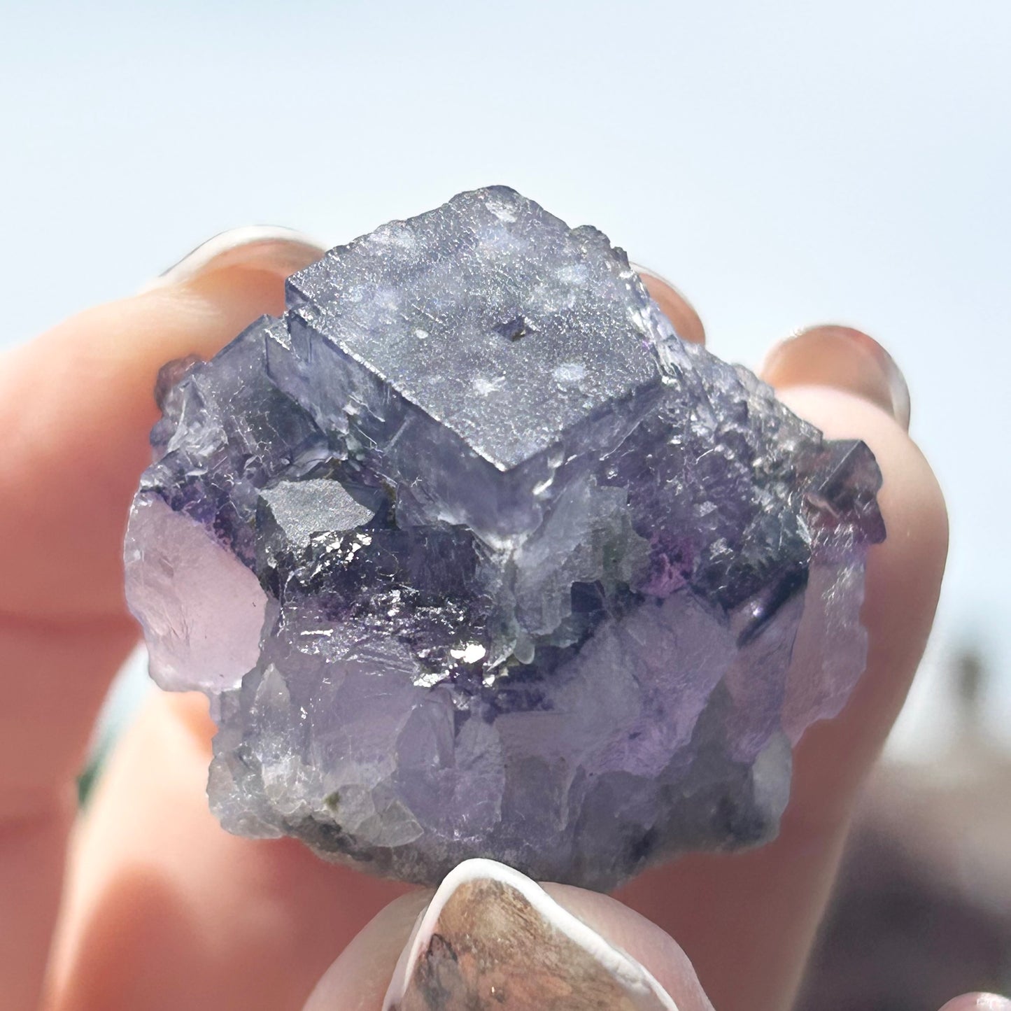#2 Larkin Blue Fluorite with Chlorite Inclusions from Larkin's Quarry, Shannapheasteen, Costelloe, Connemara, Galway County, Connacht, Ireland 🇮🇪