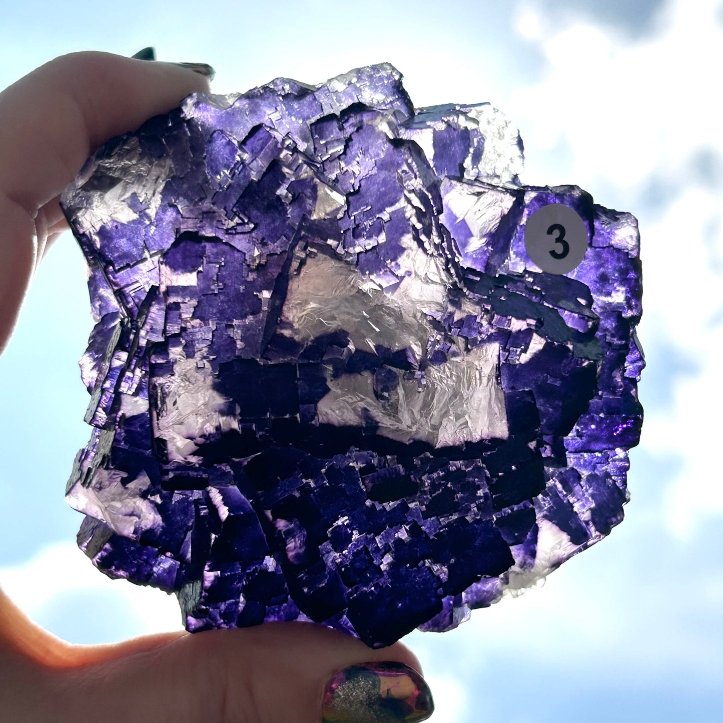 Purple & White Step Fluorite XL from La Encantada Mine, Muzquiz, Coahuila, México 🇲🇽 #3