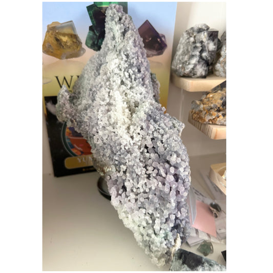 #2 1.3 kilo Grape 🍇 Agate Top Quality Supersized Specimen 🇮🇩 blue, green, purple & White