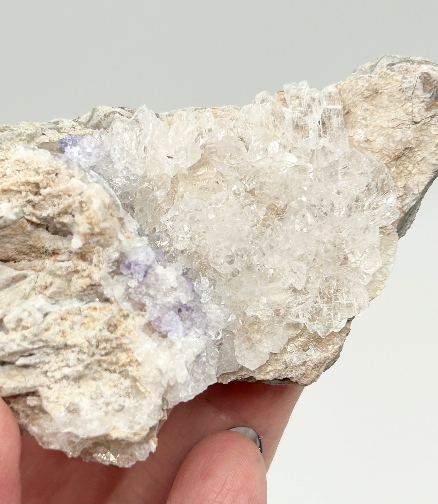 #1 Spirit Flower Geodes Large - Purple Fluorite, White Chalcedony & Quartz From San Benito, Chihuahua, México 🇲🇽