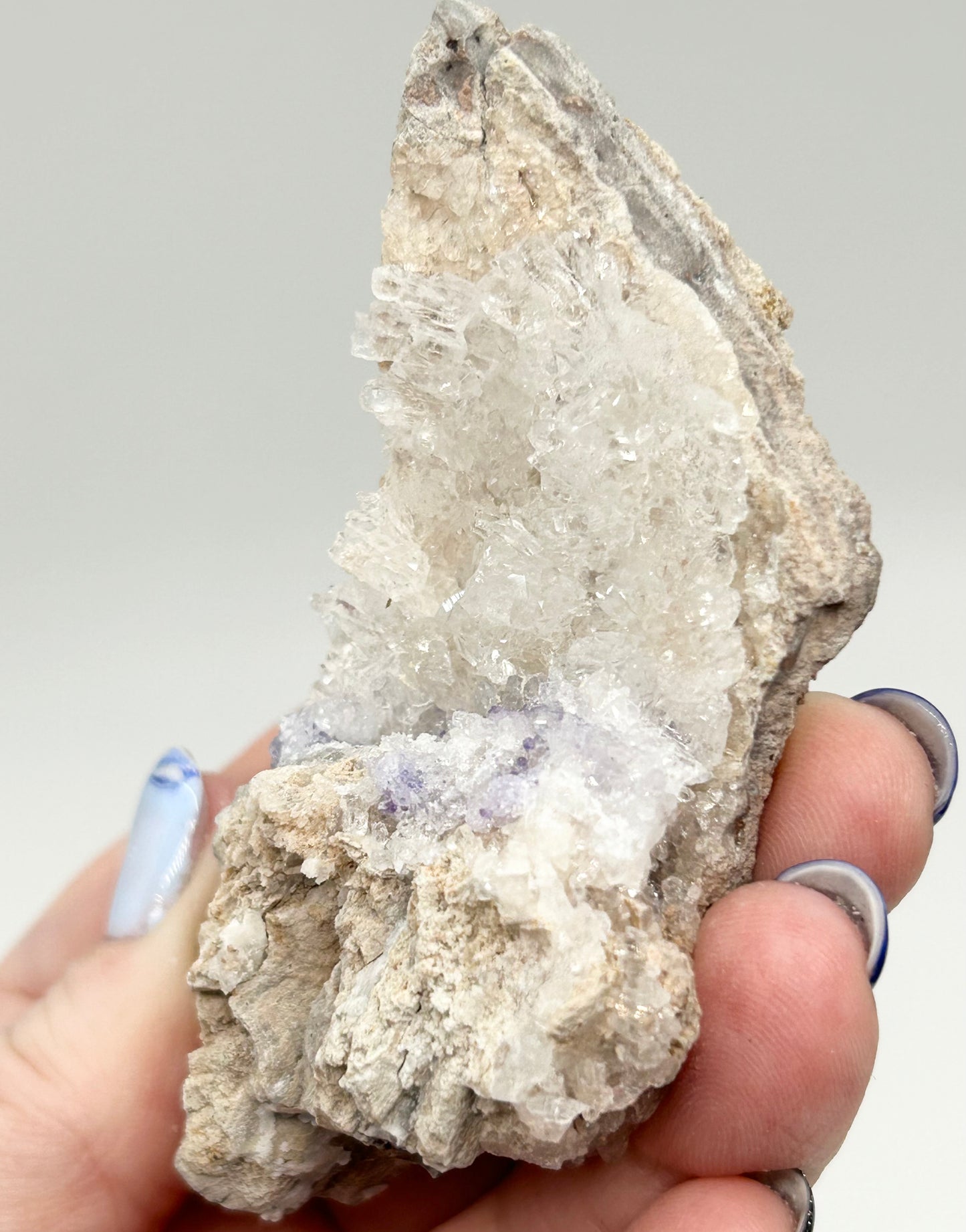 #1 Spirit Flower Geodes Large - Purple Fluorite, White Chalcedony & Quartz From San Benito, Chihuahua, México 🇲🇽
